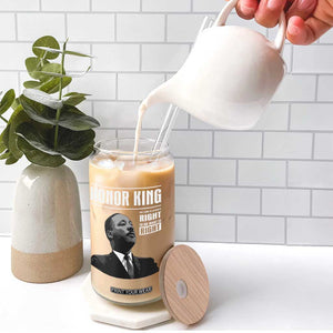 Martin Luther King Glass Can The Time Is Always Right To Do What Is Right TS10 Print Your Wear