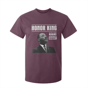 Martin Luther King T Shirt For Kid The Time Is Always Right To Do What Is Right TS10 Maroon Print Your Wear