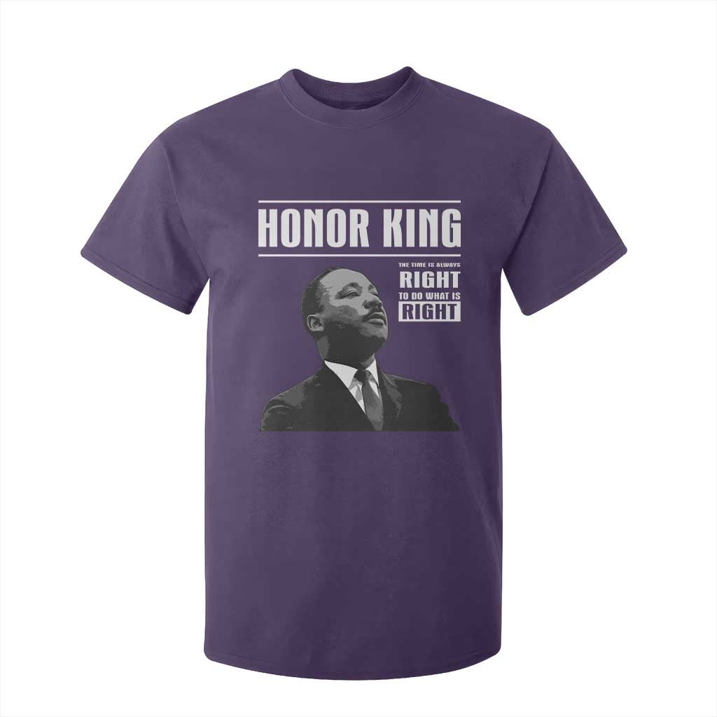 Martin Luther King T Shirt For Kid The Time Is Always Right To Do What Is Right TS10 Purple Print Your Wear