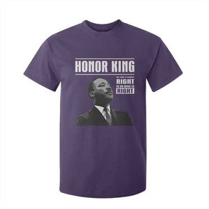 Martin Luther King T Shirt For Kid The Time Is Always Right To Do What Is Right TS10 Purple Print Your Wear