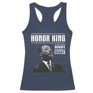 Martin Luther King Racerback Tank Top The Time Is Always Right To Do What Is Right TS10 Navy Print Your Wear