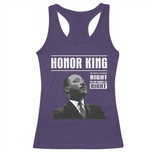 Martin Luther King Racerback Tank Top The Time Is Always Right To Do What Is Right TS10 Purple Print Your Wear