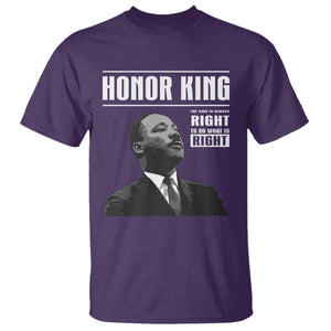 Martin Luther King T Shirt The Time Is Always Right To Do What Is Right - Print Your Wear
