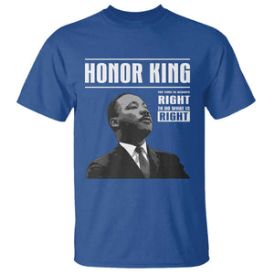 Martin Luther King T Shirt The Time Is Always Right To Do What Is Right - Print Your Wear