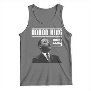 Martin Luther King Tank Top The Time Is Always Right To Do What Is Right TS10 Black Heather Print Your Wear