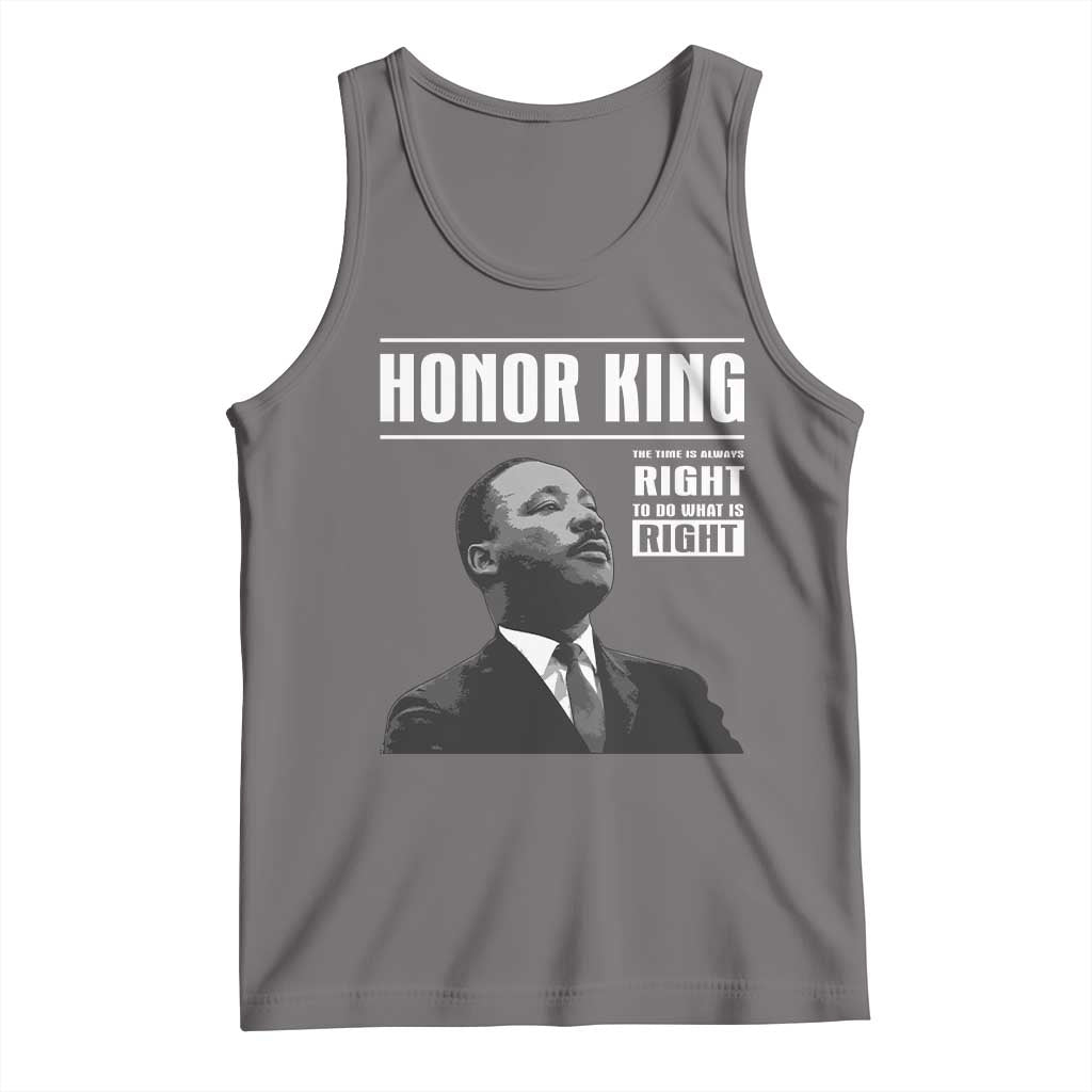 Martin Luther King Tank Top The Time Is Always Right To Do What Is Right TS10 Deep Heather Print Your Wear