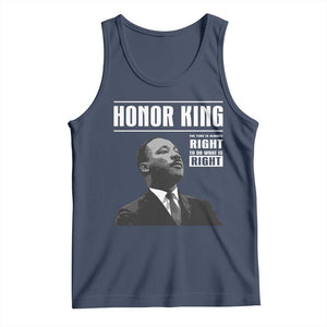 Martin Luther King Tank Top The Time Is Always Right To Do What Is Right TS10 Navy Print Your Wear