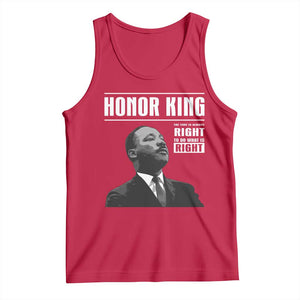 Martin Luther King Tank Top The Time Is Always Right To Do What Is Right TS10 Red Print Your Wear