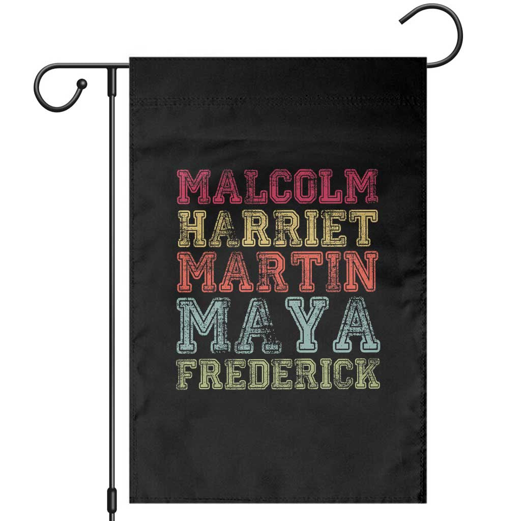 Black History Month Garden Flag Malcolm Harriet Martin Maya Frederick Civil Right Leaders TS10 Black Print Your Wear