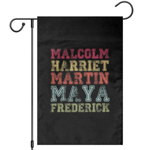 Black History Month Garden Flag Malcolm Harriet Martin Maya Frederick Civil Right Leaders TS10 Black Print Your Wear