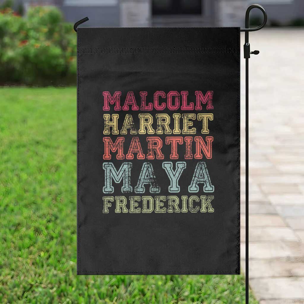 Black History Month Garden Flag Malcolm Harriet Martin Maya Frederick Civil Right Leaders TS10 Print Your Wear