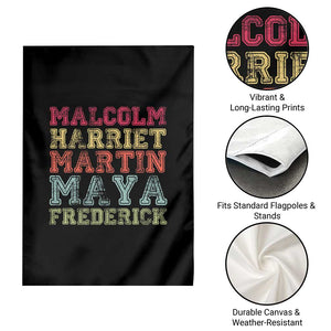 Black History Month Garden Flag Malcolm Harriet Martin Maya Frederick Civil Right Leaders TS10 Print Your Wear
