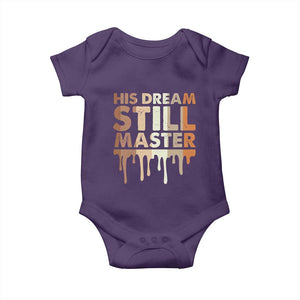 Martin Luther King Jr. Baby Onesie His Dream Still Matters Black History Month MLK Day TS10 Purple Print Your Wear