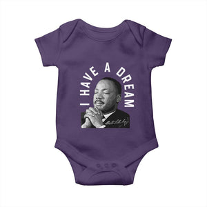 Martin Luther King Jr. Baby Onesie I Have A Dream Black History Month MLK Day TS10 Purple Print Your Wear