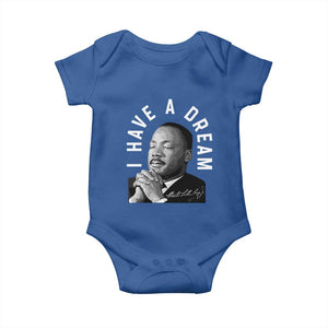 Martin Luther King Jr. Baby Onesie I Have A Dream Black History Month MLK Day TS10 Royal Blue Print Your Wear