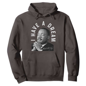 Martin Luther King Jr. Hoodie I Have A Dream Black History Month MLK Day TS10 Dark Chocolate Print Your Wear