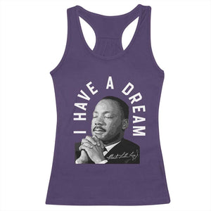 Martin Luther King Jr. Racerback Tank Top I Have A Dream Black History Month MLK Day TS10 Purple Print Your Wear