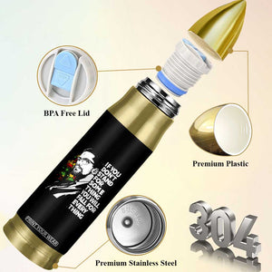 Malcolm X Inspirational Bullet Tumbler If You Dont Stand For Something You Will Fall For Anything TS10 Print Your Wear