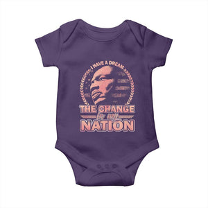 Martin Luther King Baby Onesie Retro Black History Month Civil Rights TS10 Purple Print Your Wear