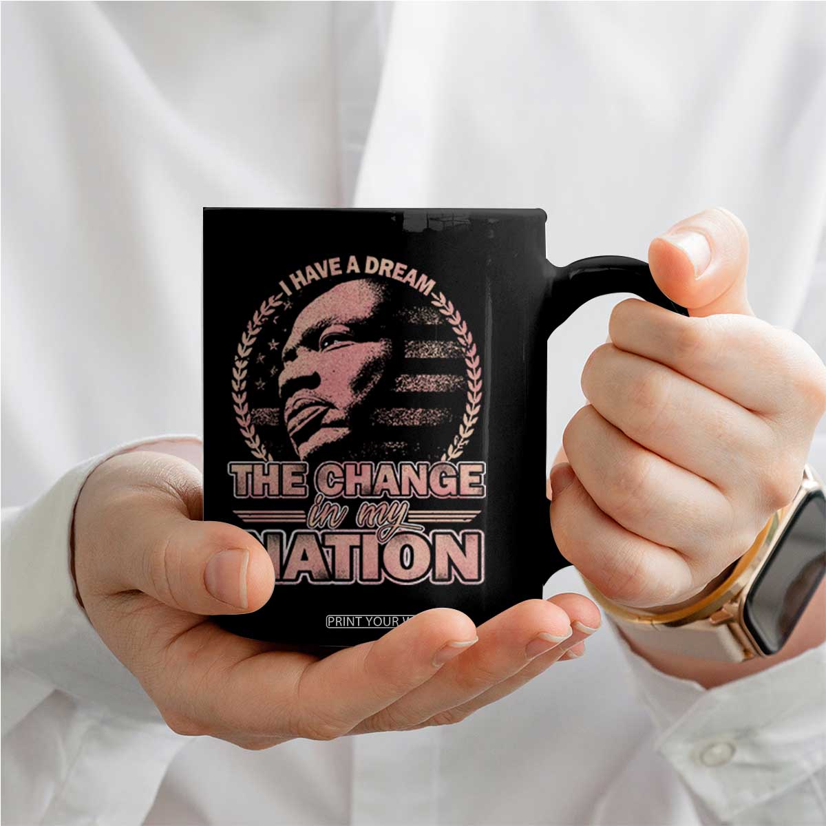 Martin Luther King Coffee Mug Retro Black History Month Civil Rights TS10 Print Your Wear