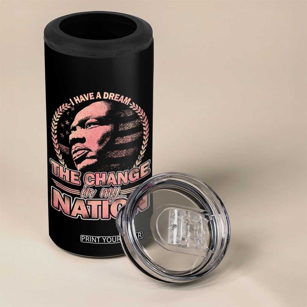 Martin Luther King 4 in 1 Can Cooler Tumbler Retro Black History Month Civil Rights TS10 Print Your Wear