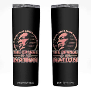 Martin Luther King Skinny Tumbler Retro Black History Month Civil Rights TS10 Black Print Your Wear