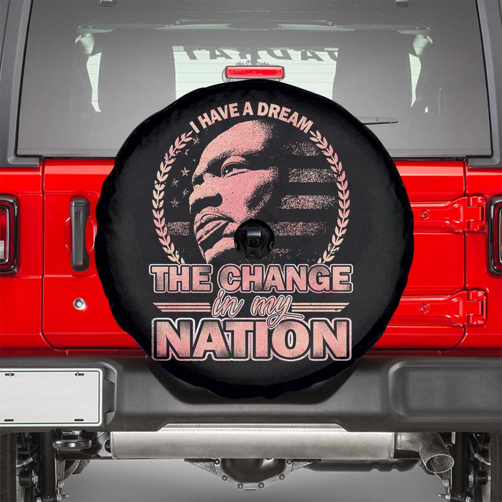 Martin Luther King Spare Tire Cover Retro Black History Month Civil Rights TS10 Black Print Your Wear