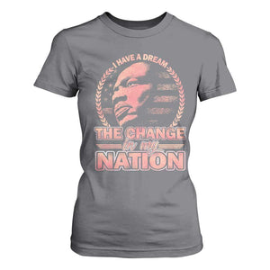 Martin Luther King T Shirt For Women Retro Black History Month Civil Rights TS10 Charcoal Print Your Wear