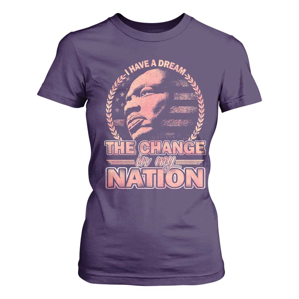 Martin Luther King T Shirt For Women Retro Black History Month Civil Rights TS10 Purple Print Your Wear
