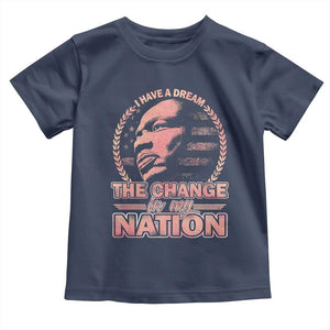 Martin Luther King Toddler T Shirt Retro Black History Month Civil Rights TS10 Navy Print Your Wear