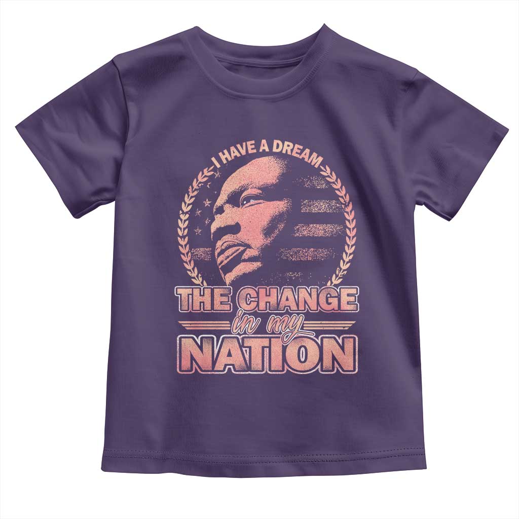 Martin Luther King Toddler T Shirt Retro Black History Month Civil Rights TS10 Purple Print Your Wear