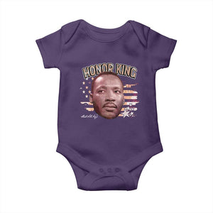 Martin Luther King Jr. Baby Onesie MLK Day Black History Month American Flag TS10 Purple Print Your Wear