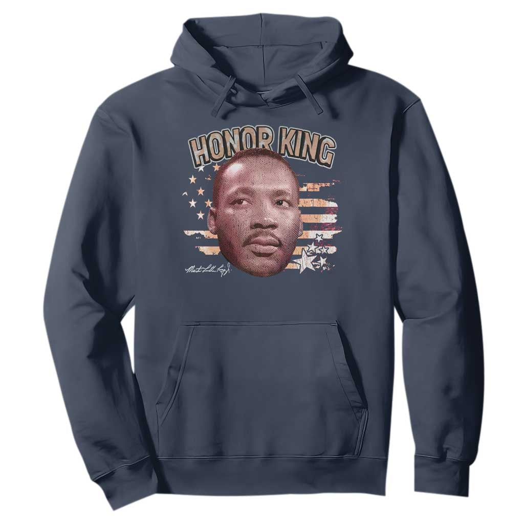 Martin Luther King Jr. Hoodie MLK Day Black History Month American Flag TS10 Navy Print Your Wear