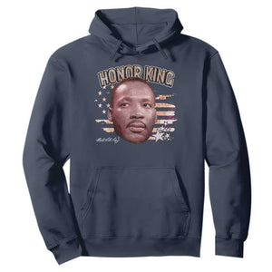 Martin Luther King Jr. Hoodie MLK Day Black History Month American Flag TS10 Navy Print Your Wear