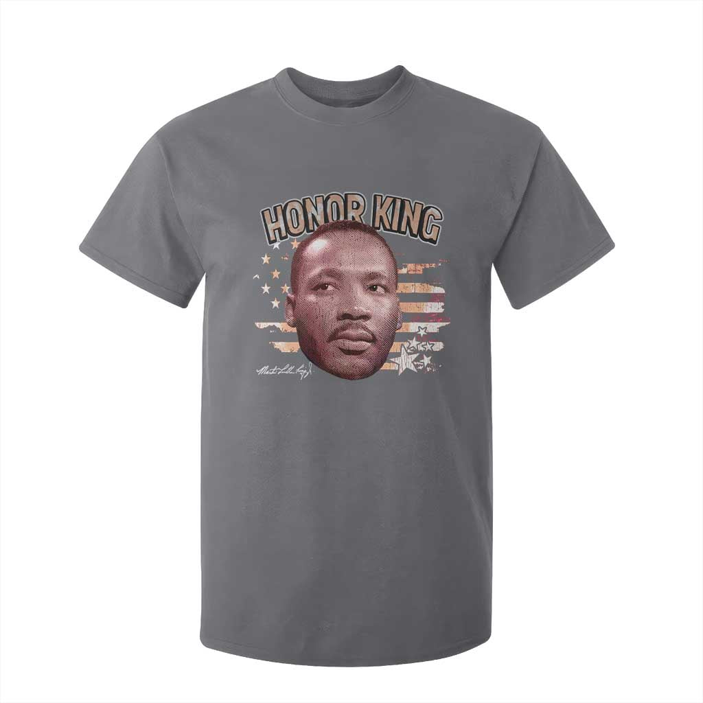 Martin Luther King Jr. T Shirt For Kid MLK Day Black History Month American Flag TS10 Charcoal Print Your Wear