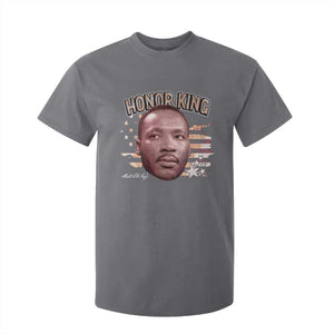 Martin Luther King Jr. T Shirt For Kid MLK Day Black History Month American Flag TS10 Charcoal Print Your Wear