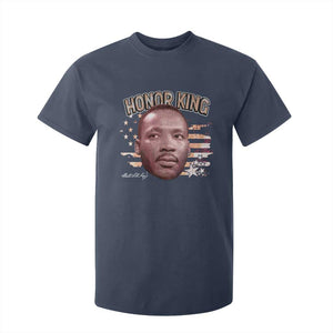 Martin Luther King Jr. T Shirt For Kid MLK Day Black History Month American Flag TS10 Navy Print Your Wear