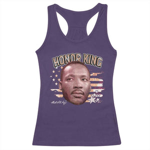 Martin Luther King Jr. Racerback Tank Top MLK Day Black History Month American Flag TS10 Purple Print Your Wear