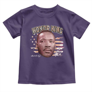 Martin Luther King Jr. Toddler T Shirt MLK Day Black History Month American Flag TS10 Purple Print Your Wear