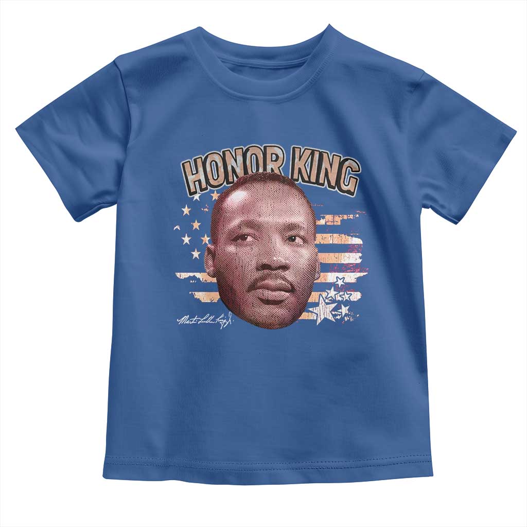 Martin Luther King Jr. Toddler T Shirt MLK Day Black History Month American Flag TS10 Royal Blue Print Your Wear