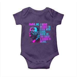 Martin Luther King Jr. Baby Onesie I Have Decided To Stick With Love MLK Day TS10 Purple Print Your Wear