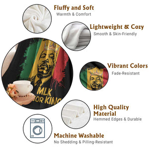 MLK Throw Blanket Honor King Civil Rights Leader Black History Month TS10 Print Your Wear