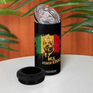 MLK 4 in 1 Can Cooler Tumbler Honor King Civil Rights Leader Black History Month TS10 Print Your Wear