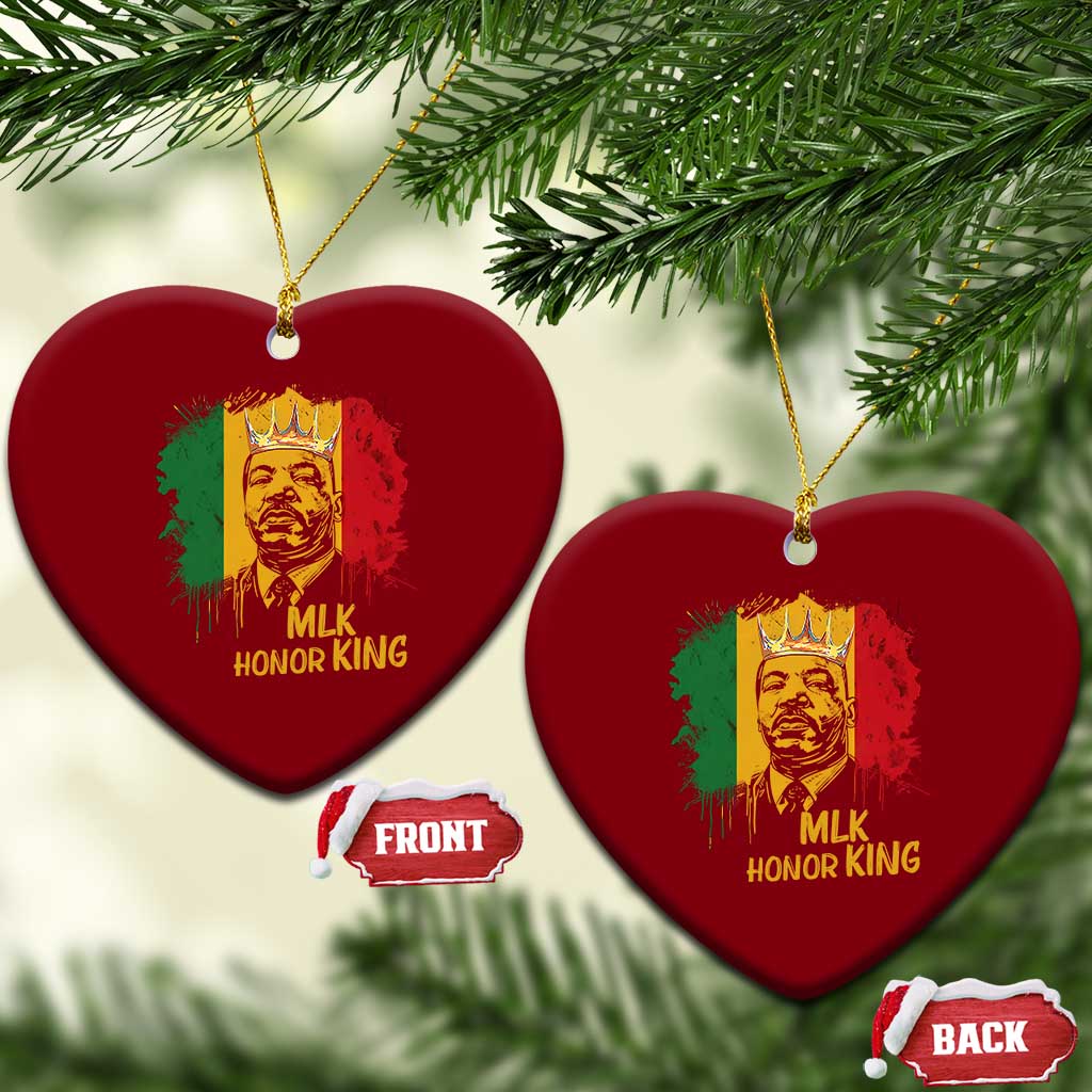 MLK Ceramic Ornament Honor King Civil Rights Leader Black History Month TS10 Print Your Wear