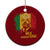 MLK Ceramic Ornament Honor King Civil Rights Leader Black History Month TS10 1pc Red Print Your Wear