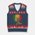 MLK V-Neck Knit Sweater Vest Honor King Civil Rights Leader Black History Month TS10 Navy Red Print Your Wear