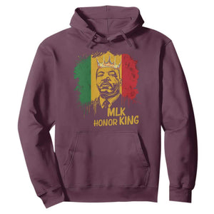 MLK Hoodie Honor King Civil Rights Leader Black History Month TS10 Maroon Print Your Wear
