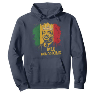 MLK Hoodie Honor King Civil Rights Leader Black History Month TS10 Navy Print Your Wear