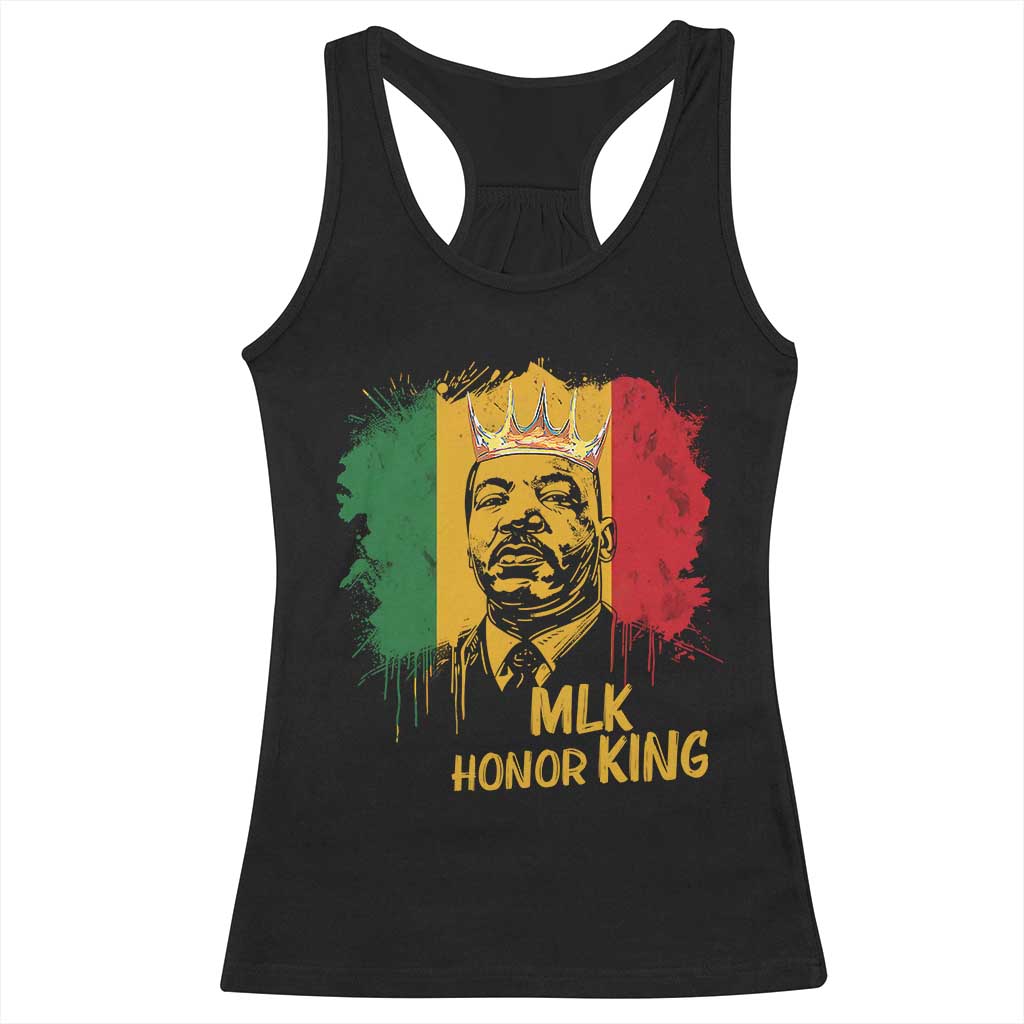 MLK Racerback Tank Top Honor King Civil Rights Leader Black History Month TS10 Black Print Your Wear