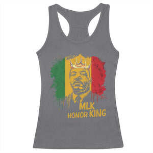 MLK Racerback Tank Top Honor King Civil Rights Leader Black History Month TS10 Charcoal Print Your Wear